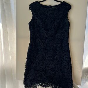 Elegant Ralph Lauren Navy Lace Dress